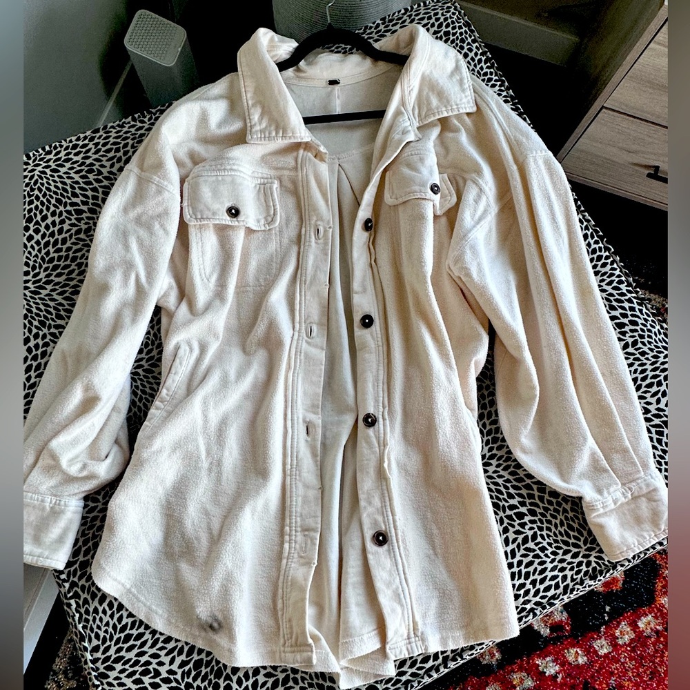 Cream Free People Ruby Jacket